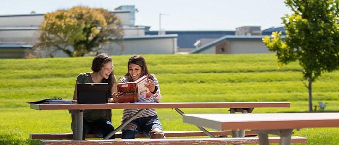 students with books